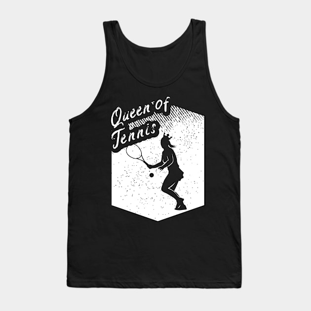 Tennis Quote Design for a Tennis Player Tank Top by AlleyField